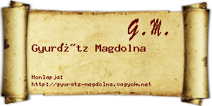 Gyurátz Magdolna névjegykártya