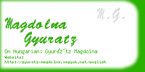 magdolna gyuratz business card